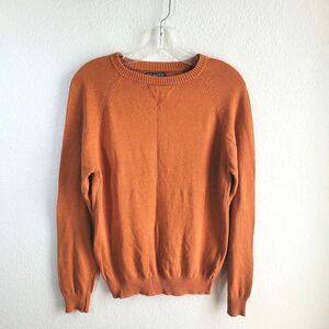 Primark Pullover Sweater Mens S Orange 100% Cotton Preppy Casual Unisex